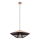 Redo 01-3009 - Rippvalgusti kaabliga GRILL 1xE27/42W/230V Ø 49,5 cm must/pruun