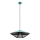 Redo 01-3010 - Ripatslühter kaablil GRILL 1xE27/42W/230V Ø 49,5 cm must/türkiissinine
