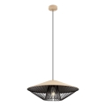 Redo 01-3011 - Rippvalgusti kaablil GRILL 1xE27/42W/230V läbimõõt 49,5 cm must/beež
