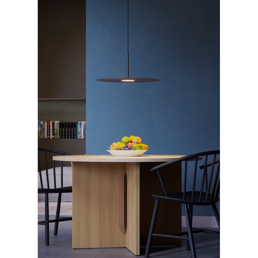 Redo 01-3047 - LED-kaabliga rippvalgusti LAKE LED/13W/230V CRI 90 läbimõõt 50 cm must