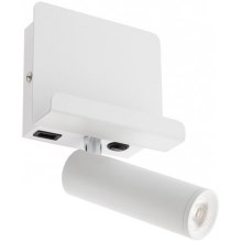 Redo 01-3083 - LED Kohtvalgusti seinale PANEL LED/3,5W/230V USB valge