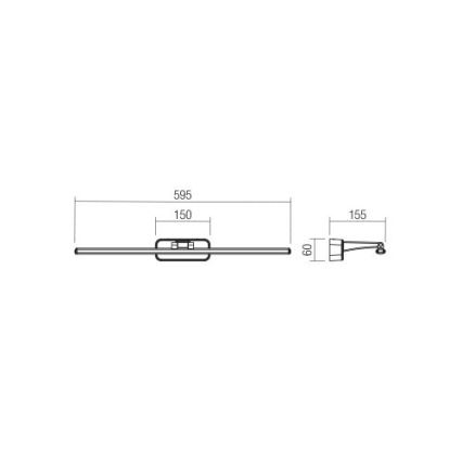 Redo 01-3085 - LED Pildivalgusti STEAM LED/12W/230V valge