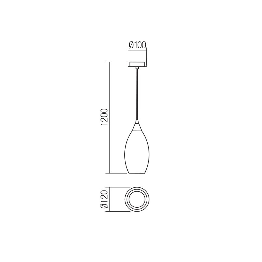 Redo 01-3189 - Lühter TANNER 1xE14/28W/230V d. 12 cm