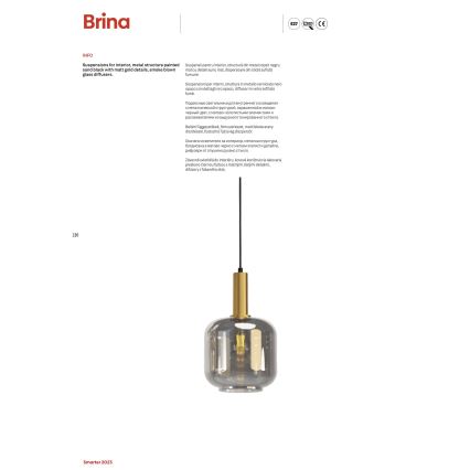 Redo 01-3213 - Lühter BRINA 1xE27/23W/230V