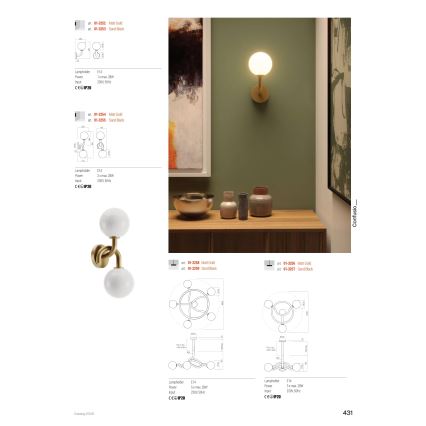 Redo 01-3256 - Varrega lühter CONFUSIO 3xE14/28W/230V, läbimõõt 76 cm, kuldne