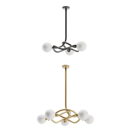 Redo 01-3257 - Laelühter varrega CONFUSIO 3xE14/28W/230V läbimõõt 76 cm must