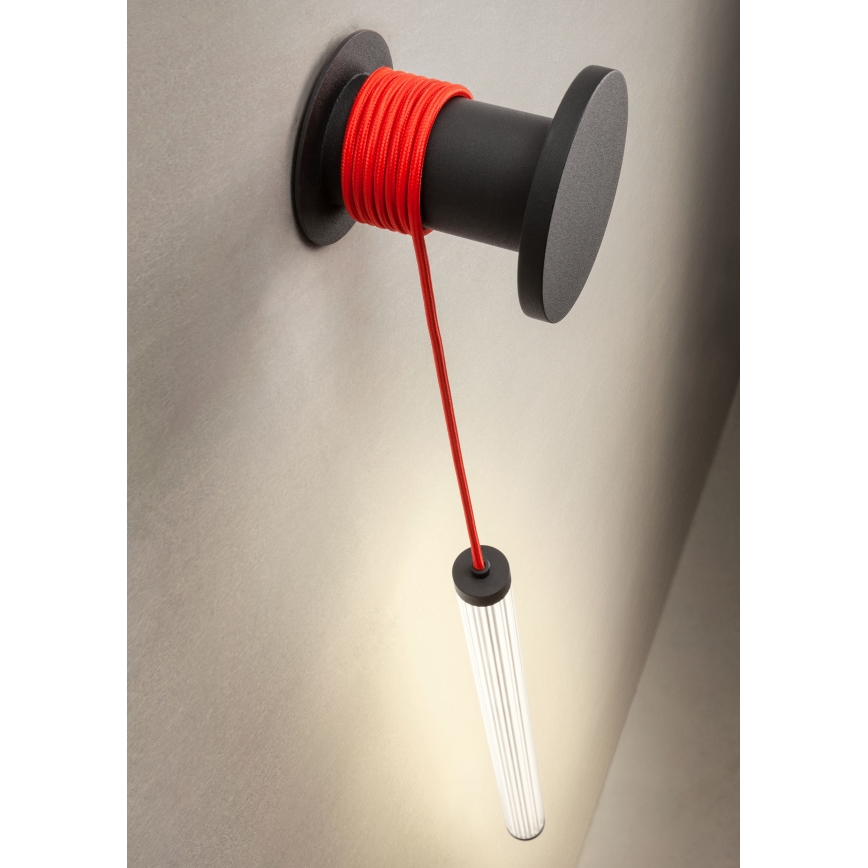 Redo 01-3302 - LED hämardatav seinavalgusti SWING LED/9W/230V 3000/4000K CRI 90 must
