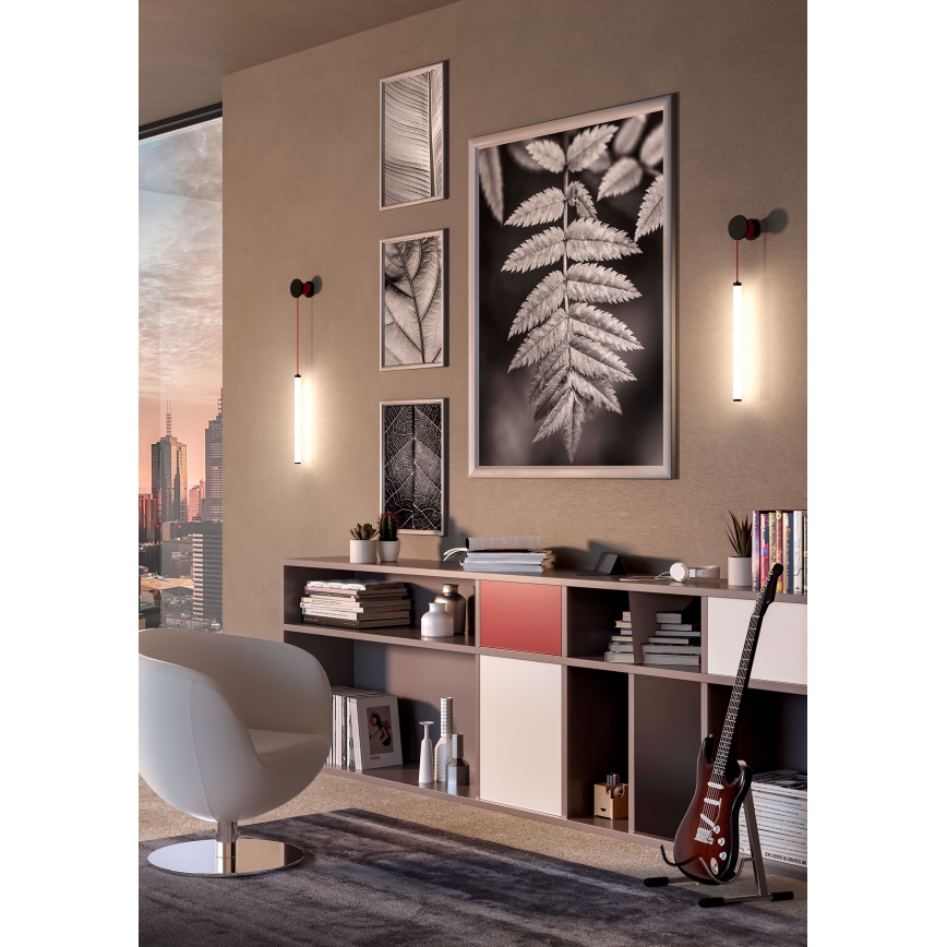Redo 01-3304 - hämardatav LED-seinalamp SWING LED/16W/230V 3000/4000K CRI 90, must