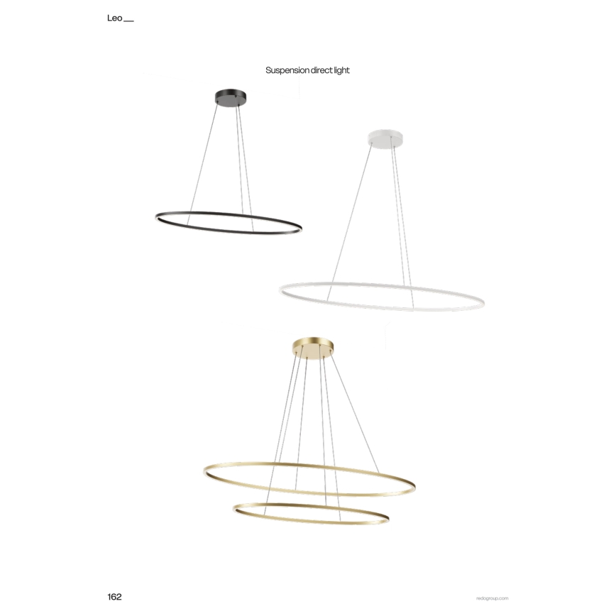 Redo 01-3340 - hämardatav LED-rippvalgusti kaablil LEO LED/67W/230V 3000/4000K CRI 90 valge