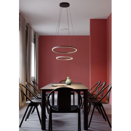 Redo 01-3343 - LED-hämardatav kaabliga ripatslühter LEO LED/115W/230V 3000/4000K CRI 90 must