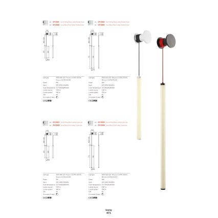 Redo 01-3361 - hämardatav seinavalgusti SWING LED/9W/230V 3000/4000K CRI 90 valge
