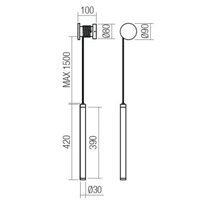 Redo 01-3361 - hämardatav seinavalgusti SWING LED/9W/230V 3000/4000K CRI 90 valge