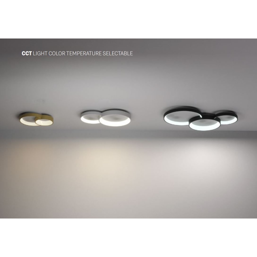Redo 01-3375 - LED Hämardatav laevalgusti COMBI LED/72W/230V 3000/4000/6000K CRI98 must