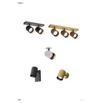 Redo 01-3405 - kohdevalgusti DELPHI 3xGU10/7W/230V kuldne