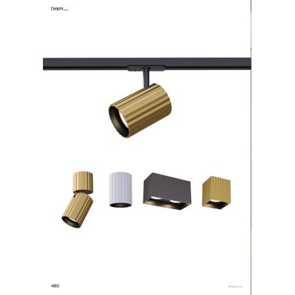 Redo 01-3412 - DELPHI suunavalgusti 2xGU10/7W/230V 16,1x8,1 cm must