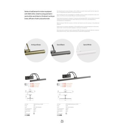 Redo 01-3468 - LED Pildivalgusti IKON LED/7,3W/230V 29,5 cm CRI 92 valge