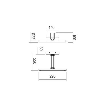 Redo 01-3468 - LED Pildivalgusti IKON LED/7,3W/230V 29,5 cm CRI 92 valge