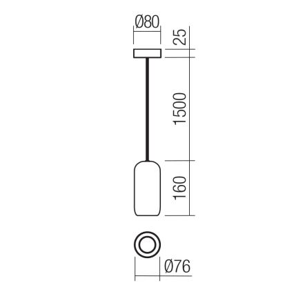 Redo 01-3476 - Lühter BOOM 1xGU10/10W/230V d. 7,6 cm pruun