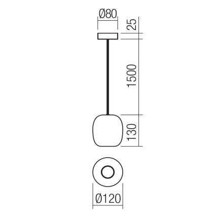 Redo 01-3479 - Lühter BOOM 1xGU10/10W/230V d. 12 cm pruun