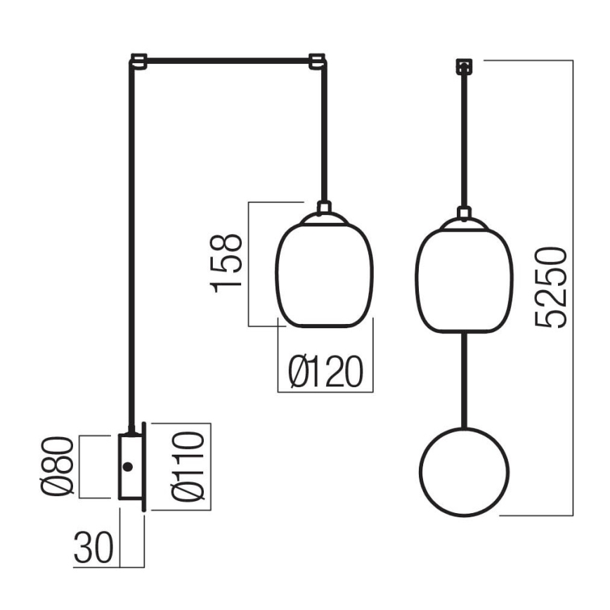 Redo 01-3484 - LED-seinalamp KHADI LED/6W/230V CRI 90, läbimõõt 12 cm, must/suitsuhall