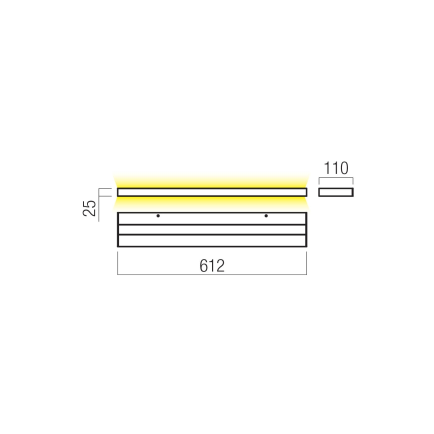 Redo 01-3554 - LED Seinavalgusti SEED LED/30W/230V valge