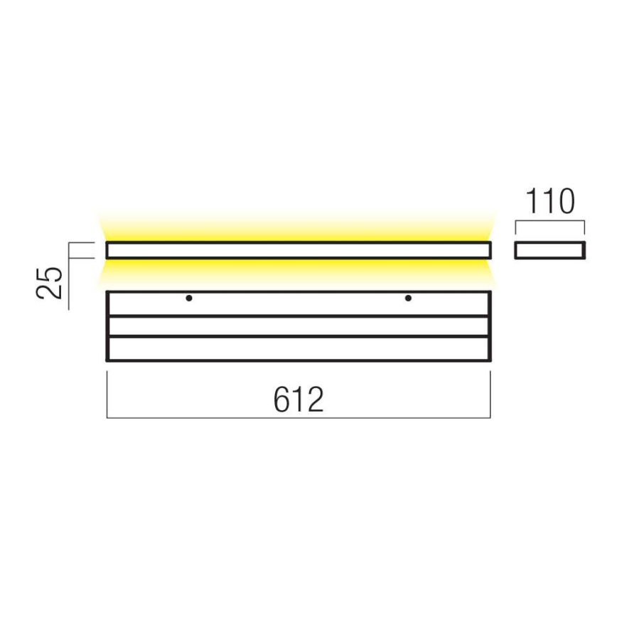 Redo 01-3555 - LED Seinavalgusti SEED LED/30W/230V must