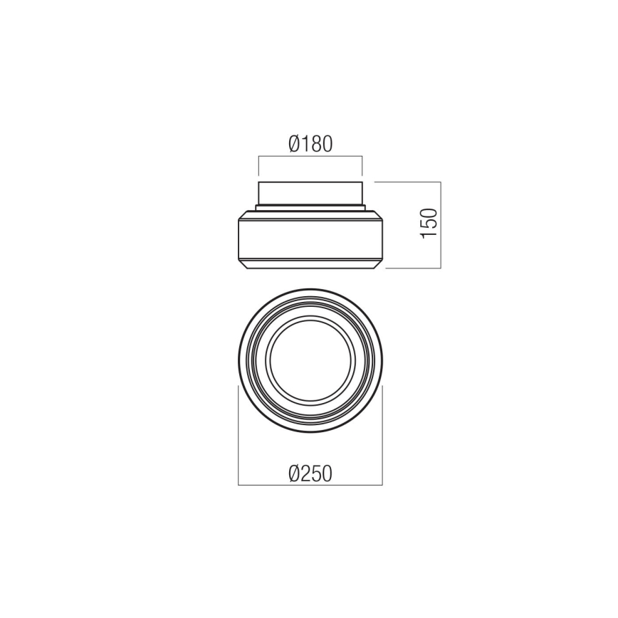 Redo 01-3588 - LED Laevalgusti SOLERA LED/18W/230V d. 25 cm CRI 93 3000/4000K hall
