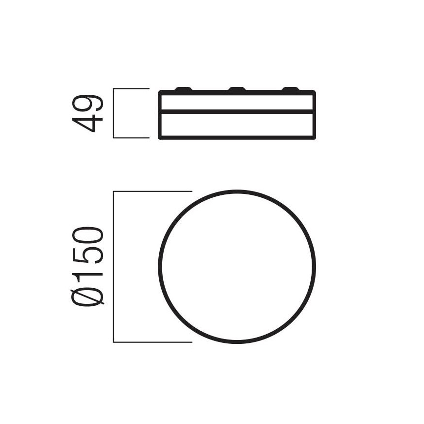 Redo 01-3725 - LED Laevalgusti vannituppa FRISBI LED/8W/230V d. 15 cm CRI 90 IP44 läikiv kroom