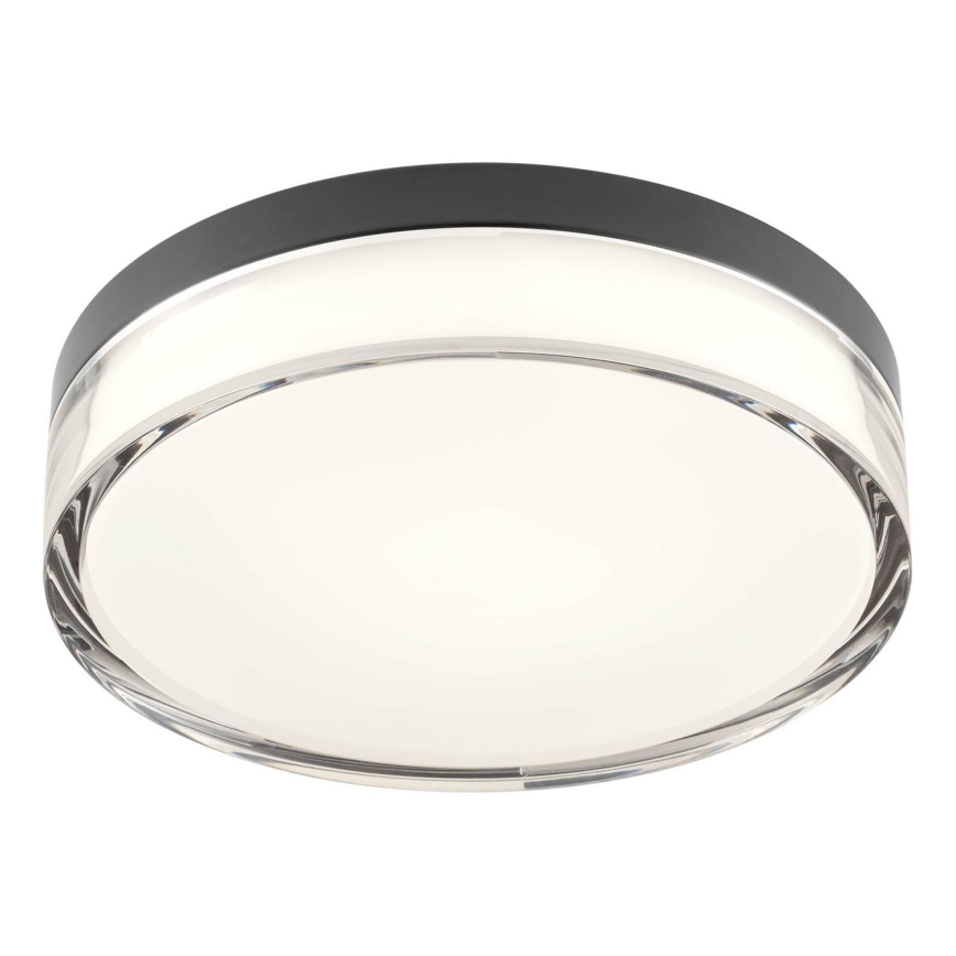Redo 01-3735 - LED Laevalgusti vannituppa FRISBI LED/12W/230V d. 23 cm CRI 90 3000/4000K IP44 must