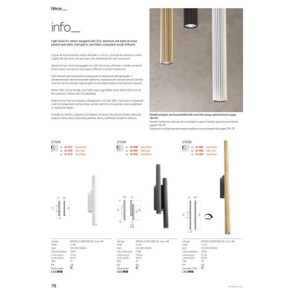 Redo 01-3861 - LED-rippvalgusti kaablil NIKOS LED/8W/230V CRI 90, läbimõõt 6 cm, must