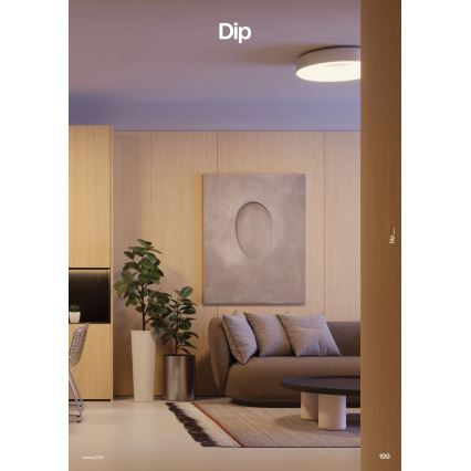 Redo 01-3940 - LED laelamp DIP LED/30W/230V 2700/3000/4000/5000/6500K CRI 90 Ø 48,6 cm valge