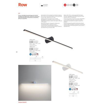 Redo 01-4034 - LED Peeglivalgustus vannituppa ROW LED/18W/230V 90 cm IP44 valge