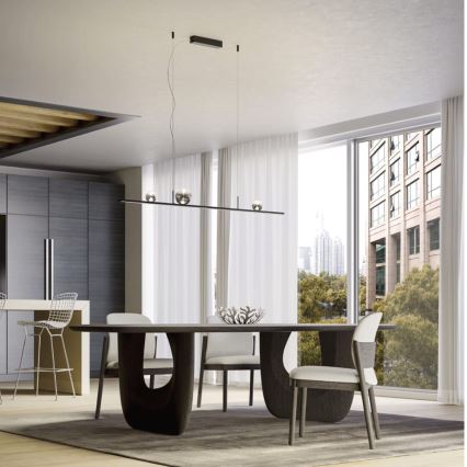 Redo 01-4302 - hämardatav LED-rippvalgusti kaabliga DUNE LED/48W/230V 3000K CRI 90 must/suitsune