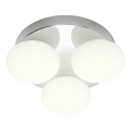 Redo 01-4306 - OVUM LED-vannitoa laelamp 3xLED/5W/230V 3000/4000K CRI 90 läbimõõt 24 cm IP44 valge/läikiv kroom