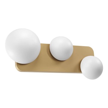 Redo 01-4329 - LED-seinavalgusti LUMIEN 3xLED/18W/230V 2700/3000K CRI 90 valge/kuldne