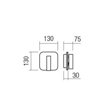 Redo 01-4473 - QUDA LED seinavalgusti LED/6W/230V + LED/3W CRI 90 USB pronksikarva