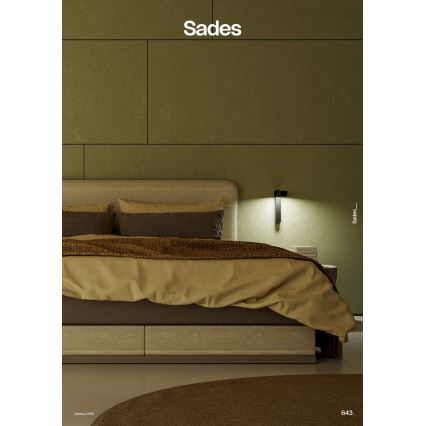 Redo 01-4643 - SADES seinavalgusti LED/6W/230V CRI 90 USB must