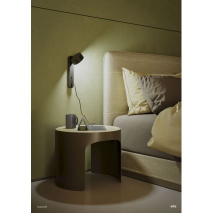 Redo 01-4643 - SADES seinavalgusti LED/6W/230V CRI 90 USB must