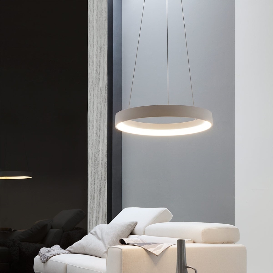 Redo 01-671 - LED Lühter LOOP LED/38W/230V d. 45 cm valge