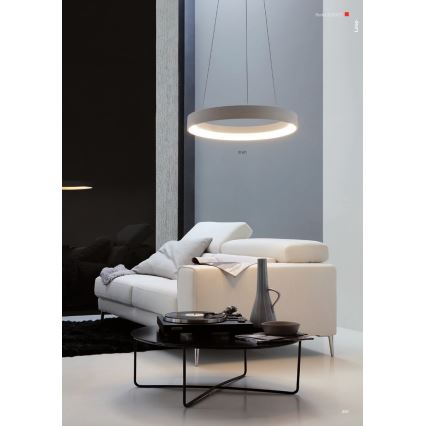Redo 01-672 - LED Lühter LOOP LED/48W/230V d. 60 cm valge