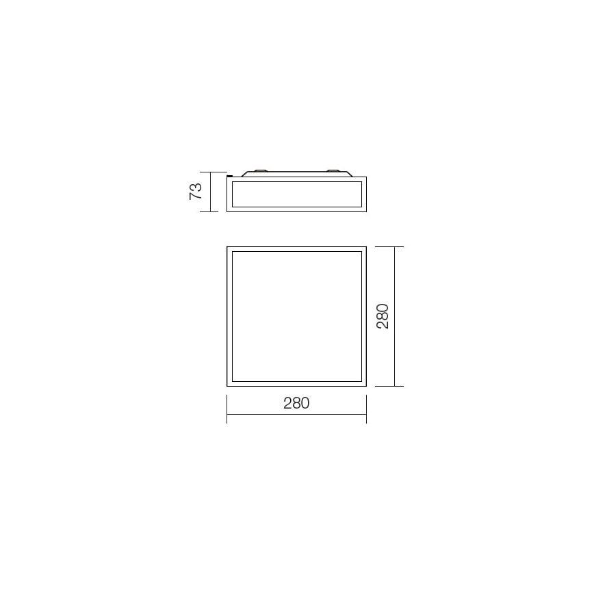 Redo 01-705 - Laevalgusti vannituppa EGO 2xE27/60W/230V 28x28 cm IP44