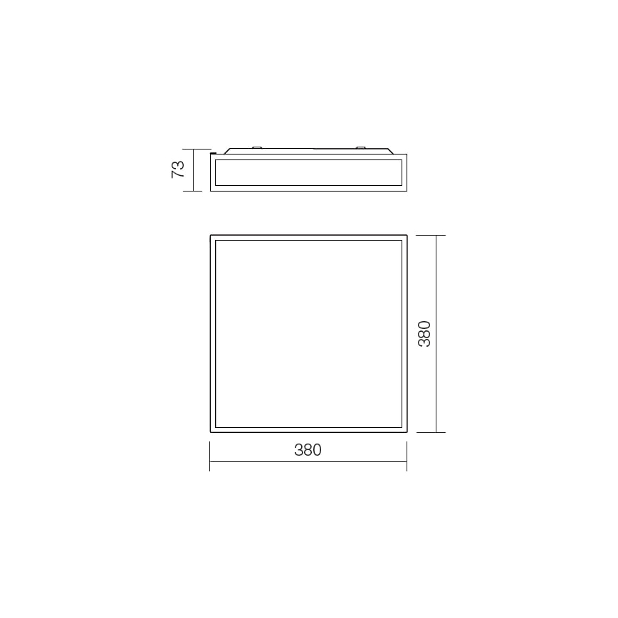 Redo 01-706 - Laevalgusti vannituppa EGO 4xE27/60W/230V 38x38 cm IP44