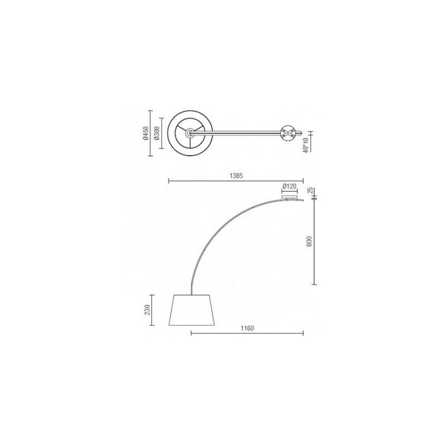 Redo 02-382 - Laevalgusti SWAP 1xE27/42W/230V hall