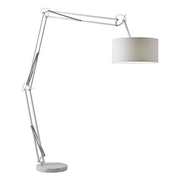 Redo 02-385 - Põrandalamp AZAR 1xE27/42W/230V valge/kroom