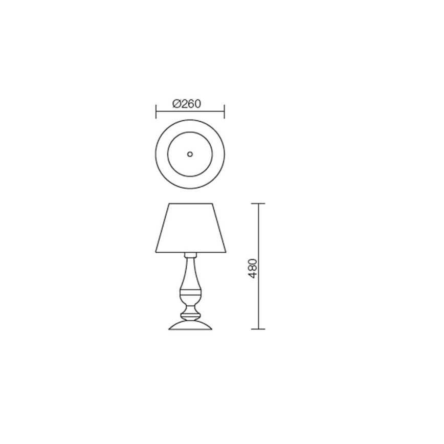 Redo 02-713 - Laualamp FABIOLA 1xE27/28W/230V