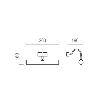 Redo 02-844 - Pildivalgusti CAIRO 2xE14/28W/230V