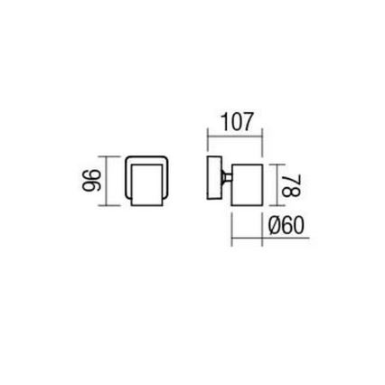 Redo 04-468 - Suunavalgusti CAMEO 1xGU10/35W/230V must