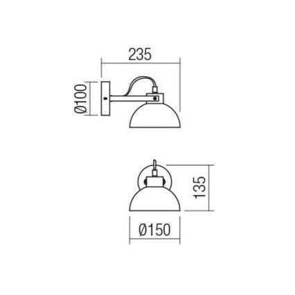 Redo 04-511 - Seinavalgusti lastele EOLO 1xE27/42W/230V