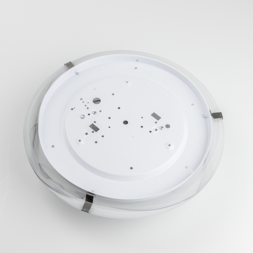 Redo 05-393 - Laelamp VIRGINIA 2xE27/42W/230V, läbimõõt 40 cm, hall