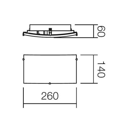 Redo 05-816 - seinavalgusti NOTES 1xE27/42W/230V valge